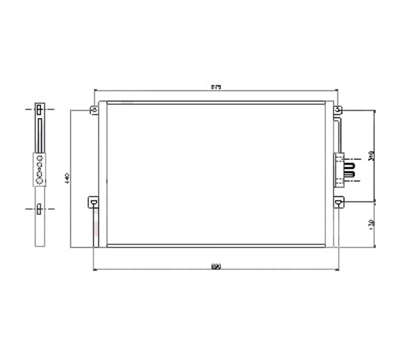 JEEP CHEROKEE (XJ) 84 - 95 CHŁODNICA KLIMATYZACJI