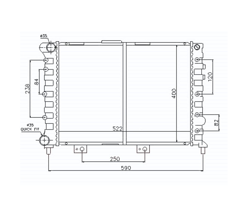 ALFA ROMEO 156 10.97 - 06.03 CHŁODNICA