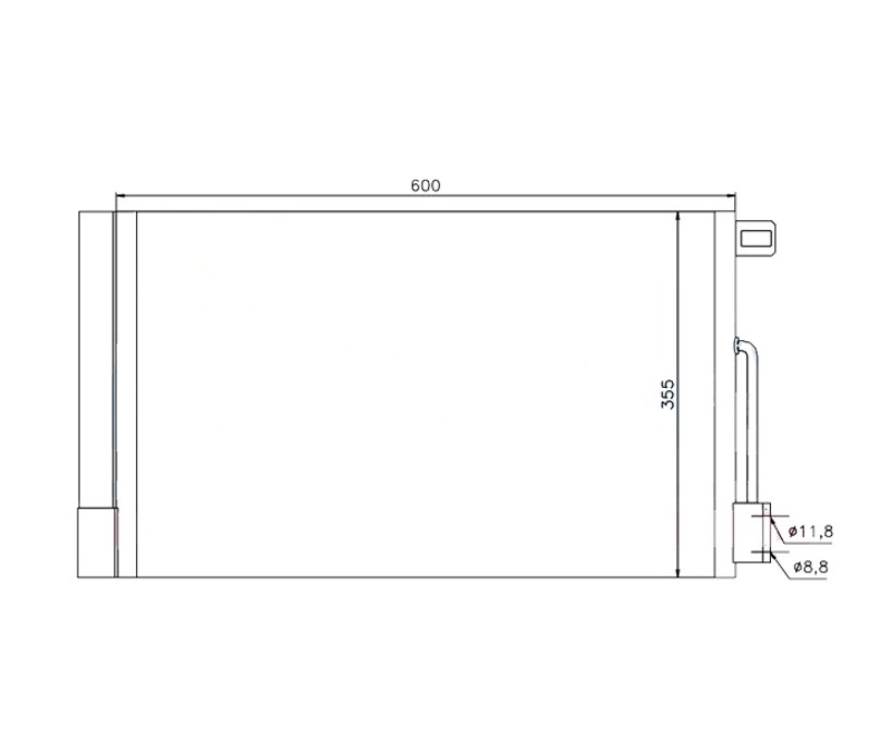 ALFA ROMEO GIULIETTA (940) 10 - 20 CHŁODNICA KLIMATYZACJI