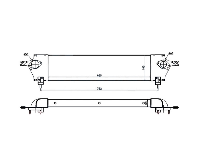 NISSAN QASHQAI 2010 - 2013 INTERCOOLER