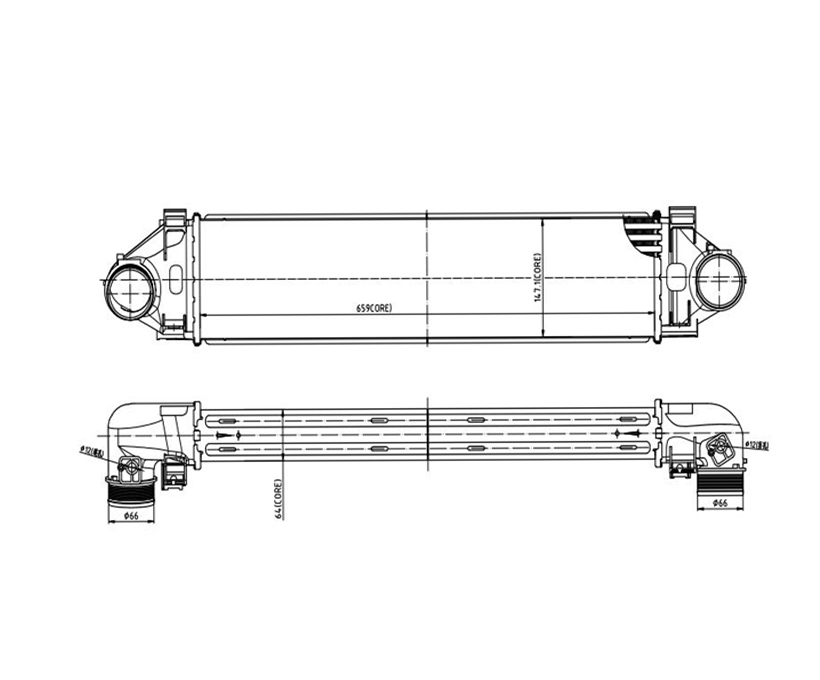 VOLVO S60/V60 (Y2020) 2010 - 2013 INTERCOOLER